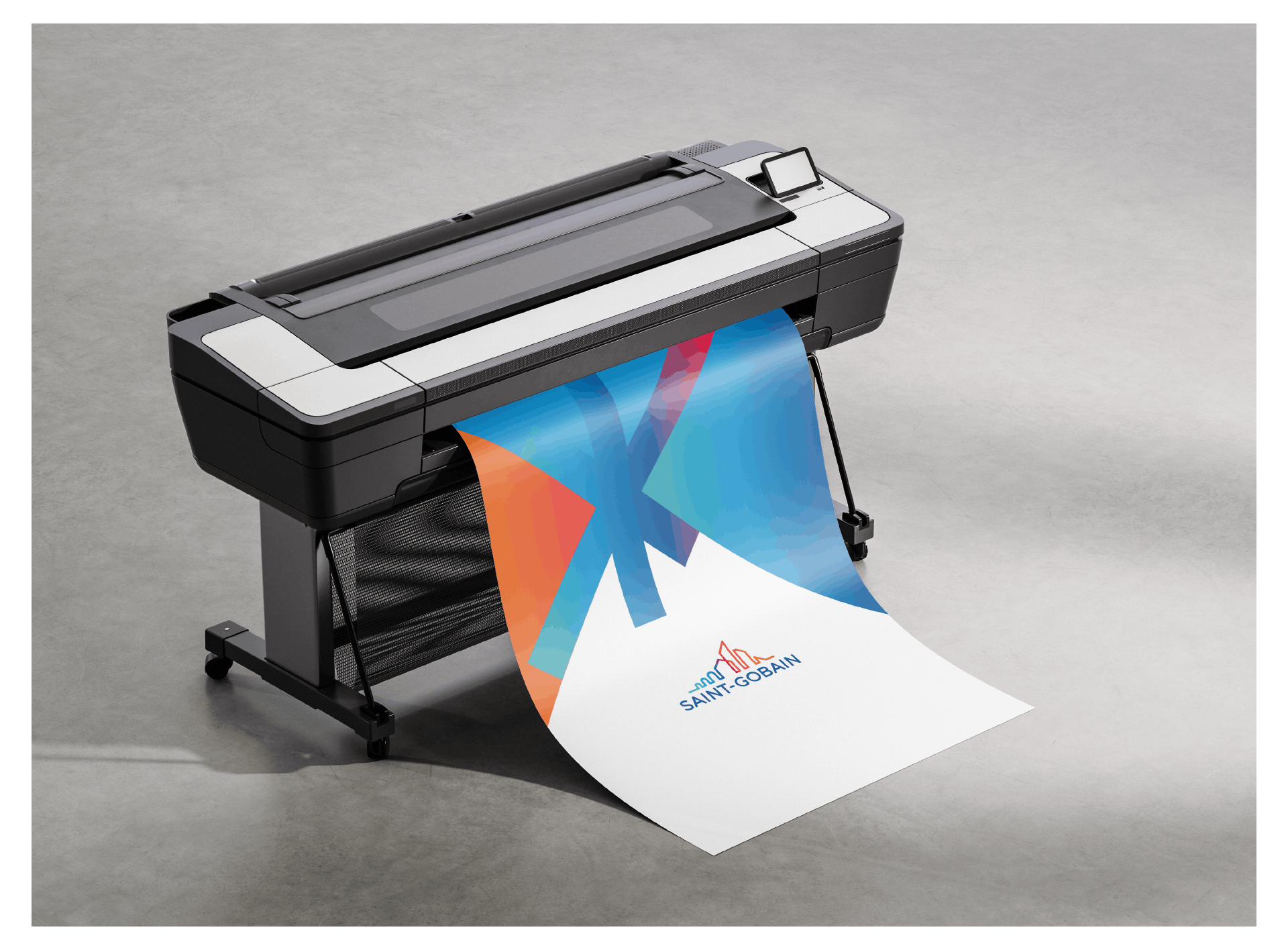 Εκτυπωτής μεγάλου μεγέθους τυπώνει poster